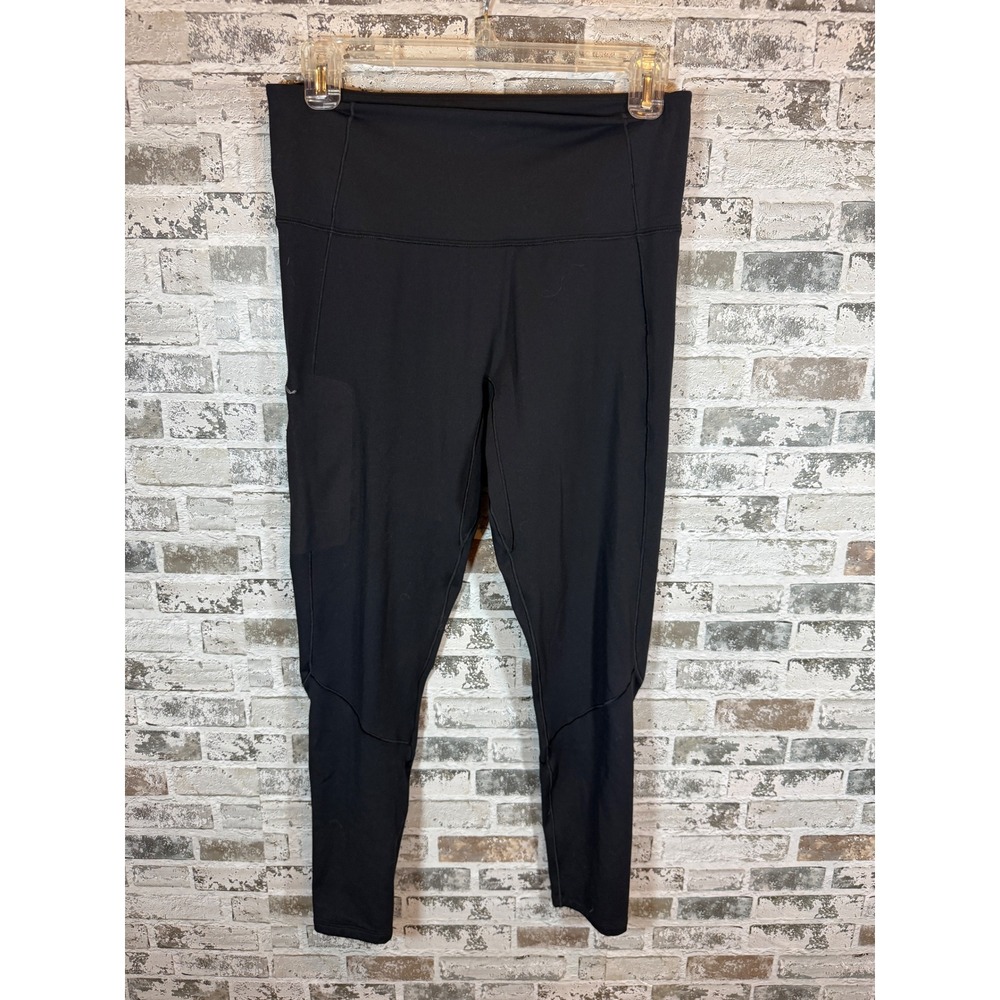 Arc'teryx Leggings Women Large Black Excellent High Rise Zipper Pocket Tights
